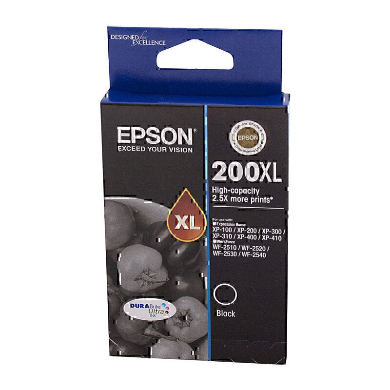 Epson 200XL Genuine Black Ink Cartridge C13T201192 - 500 Pages