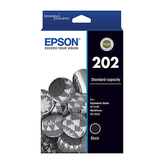 Epson 202 Genuine Black Ink Cartridge C13T02N192