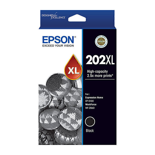 Epson 202XL Genuine Black Ink Cartridge C13T02P192