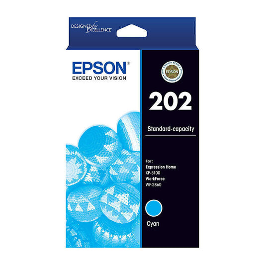 Epson 202 Genuine Cyan Ink Cartridge C13T02N292