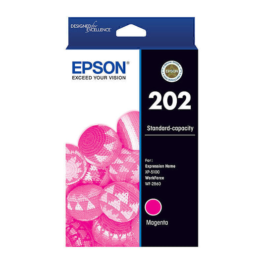 Epson 202 Genuine Magenta Ink Cartridge C13T02N392