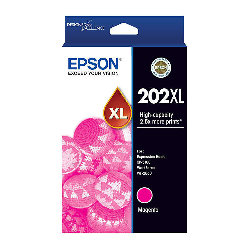 Epson 202XL Genuine Magenta Ink Cartridge C13T02P392