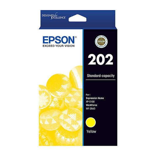 Epson 202 Genuine Yellow Ink Cartridge C13T02N492