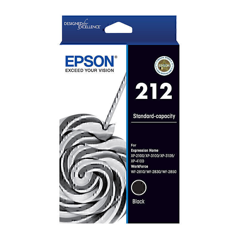 Epson 212 Genuine Black Ink Cartridge C13T02R192