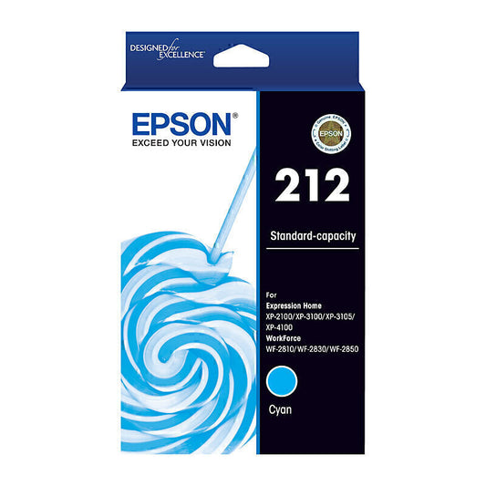 Epson 212 Genuine Cyan Ink Cartridge C13T02R292