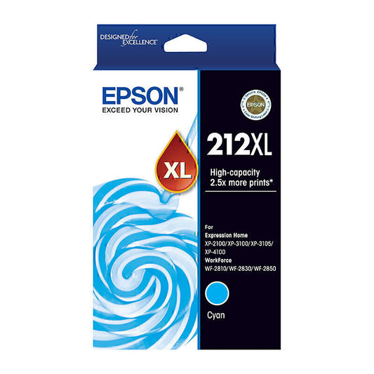 Epson 212XL Genuine Cyan Ink Cartridge C13T02X292