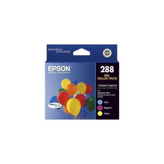 Epson 288 CMY Ink Pack Genuine Cartridge C13T305592 - (1C, 1M, 1Y)