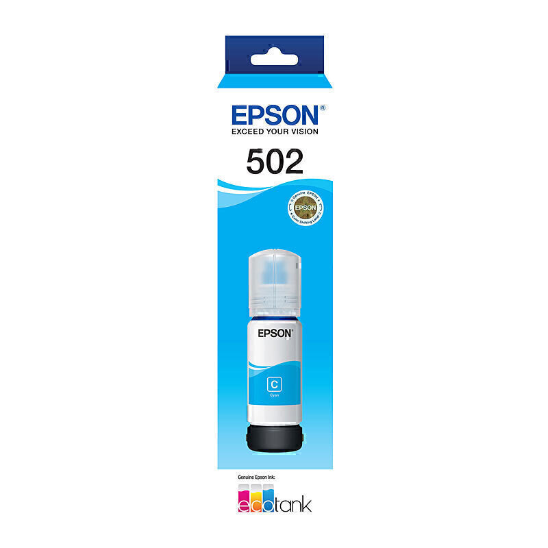 Epson EcoTank T502 正品青色墨水瓶 - C13T03K292