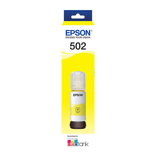 Epson EcoTank T502 Genuine Yellow Ink Bottle - C13T03K492