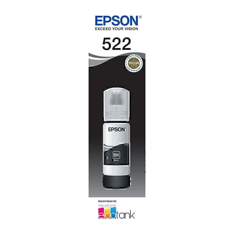 Epson EcoTank T522 Genuine Black Ink Bottle - C13T00M192