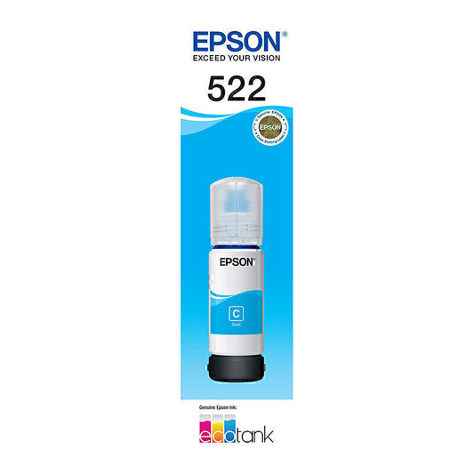 Epson EcoTank T522 Genuine Cyan Ink Bottle - C13T00M292