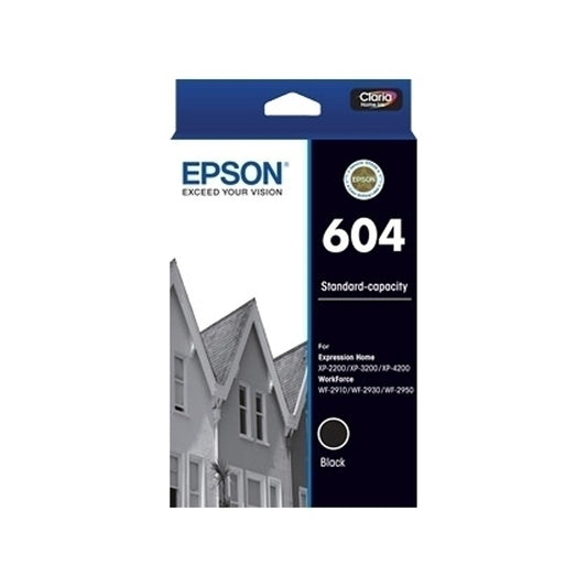 Epson 604 Genuine Black Ink Cartridge C13T10G192 - 150 Pages