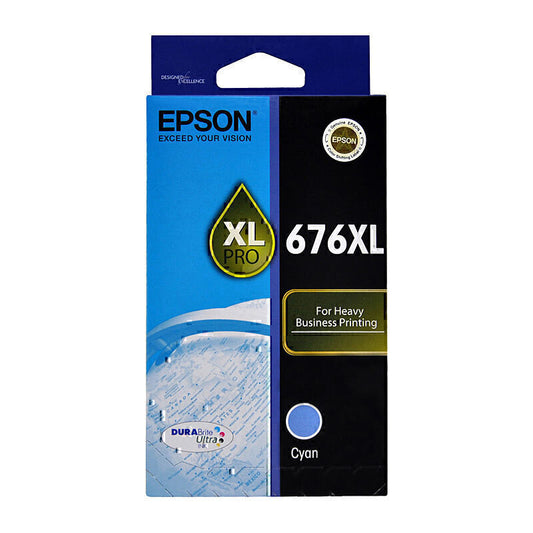 Epson 676 XL Genuine Cyan Ink Cartridge C13T676292 - 1,200 Pages