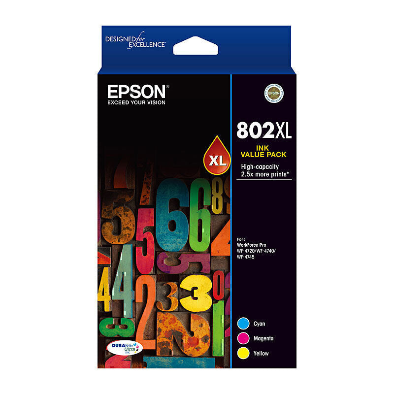 Epson 802XL CMY 彩色包