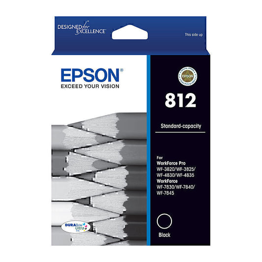 Epson 812 Genuine Black Ink Cartridge C13T05D192 - 350 Pages