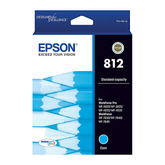 Epson 812 Genuine Cyan Ink Cartridge C13T05D292 - 300 Pages