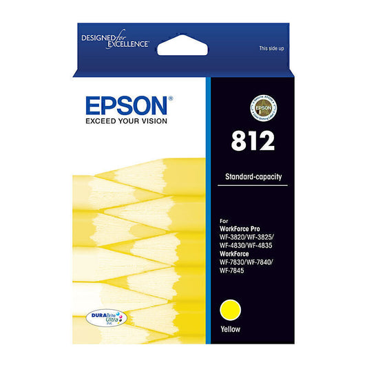 Epson 812 Genuine Yellow Ink Cartridge C13T05D492 - 300 Pages