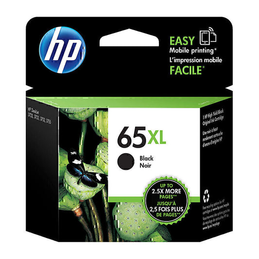 خرطوشة حبر أصلية باللون الأسود HP N9K04AA (#65XL) - 300 صفحة