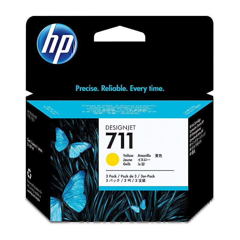 HP #711 29 مل Yell 3 عبوات CZ136A