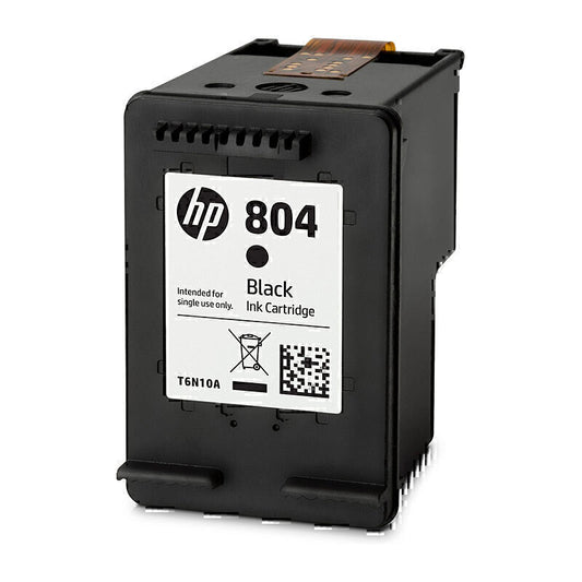 خرطوشة حبر أصلية باللون الأسود HP T6N10AA (#804) - 200 صفحة