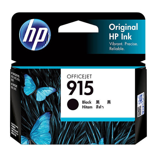 HP #915 Genuine Black Ink Cartridge 3YM18AA - 300 Pages