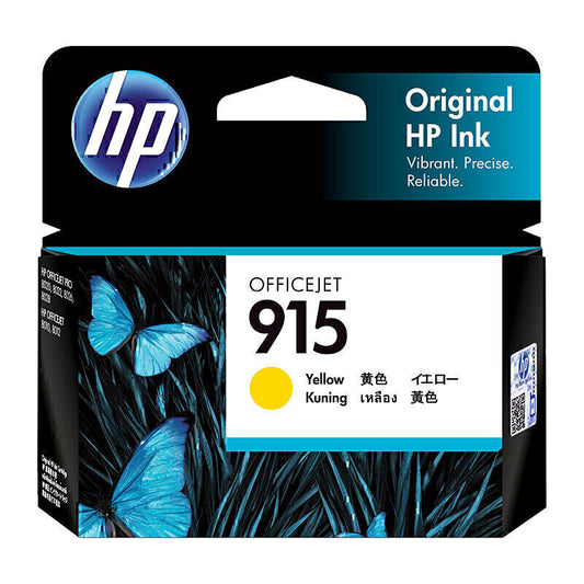 HP #915 Genuine Yellow Ink Cartridge 3YM17AA - 315 Pages