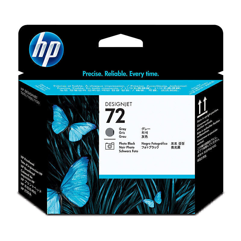 HP #72 P/BK رمادي P/head C9380A