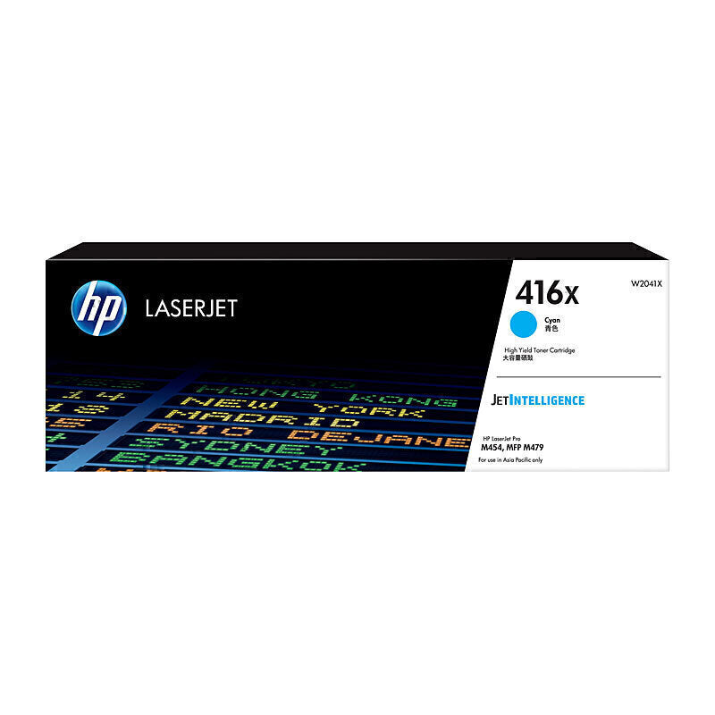 HP W2041X (#416X) Genuine Cyan Toner Cartridge - 6,000 Pages