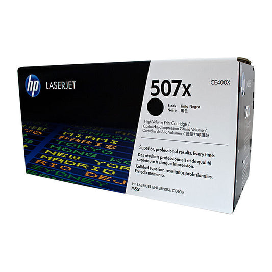 HP #507X Black Toner CE400X