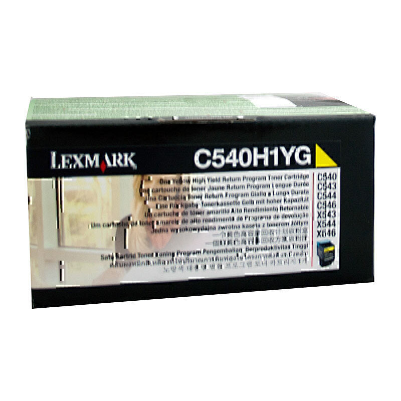 حبر أصفر لطابعة Lexmark C540H1YG