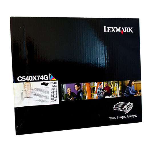 مجموعة صور Lexmark C540X74G باللونين الأسود والملون