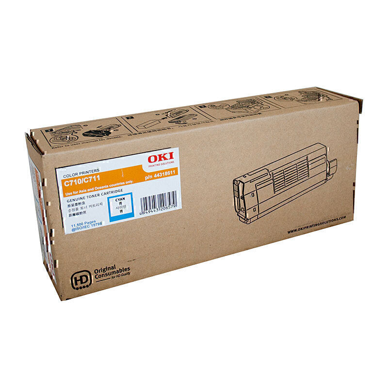 Oki C710N/C711N Cyan Toner - 44318611